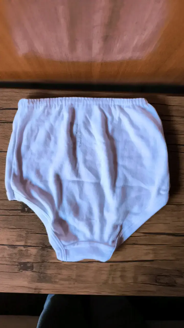 Calzón blanco de algodón para mujer - 2