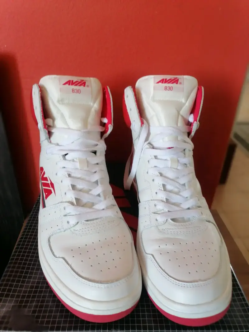 Zapatillas deportivas Avia 830 blancas y rojas - 3