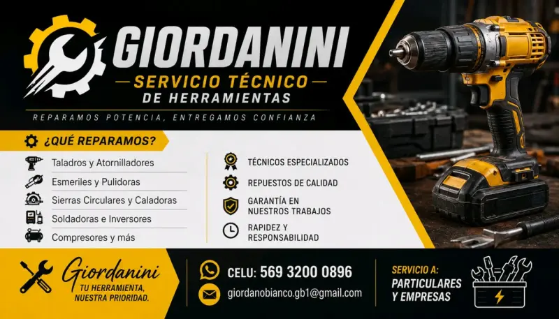 Servicio Técnico de Herramientas Giordanini - 2