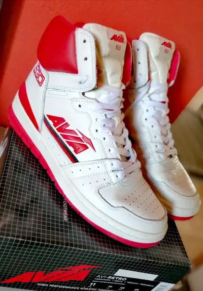 Zapatillas deportivas Avia 830 blancas y rojas - miniatura 2