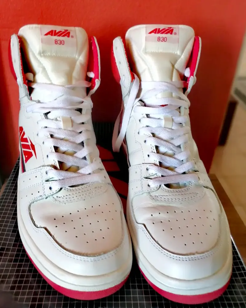 Zapatillas deportivas Avia 830 blancas y rojas - 3