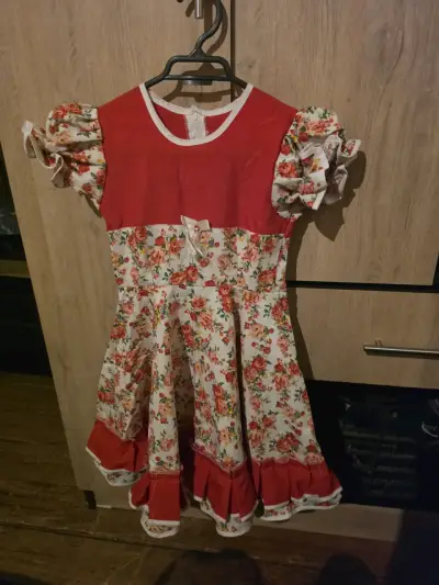 Vestido de fiesta floral para niña - miniatura 3