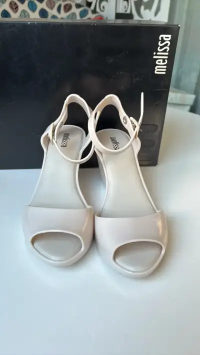 Sandalias de Plataforma Melissa Blancas - miniatura 1