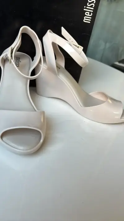 Sandalias de Plataforma Melissa Blancas - miniatura 2