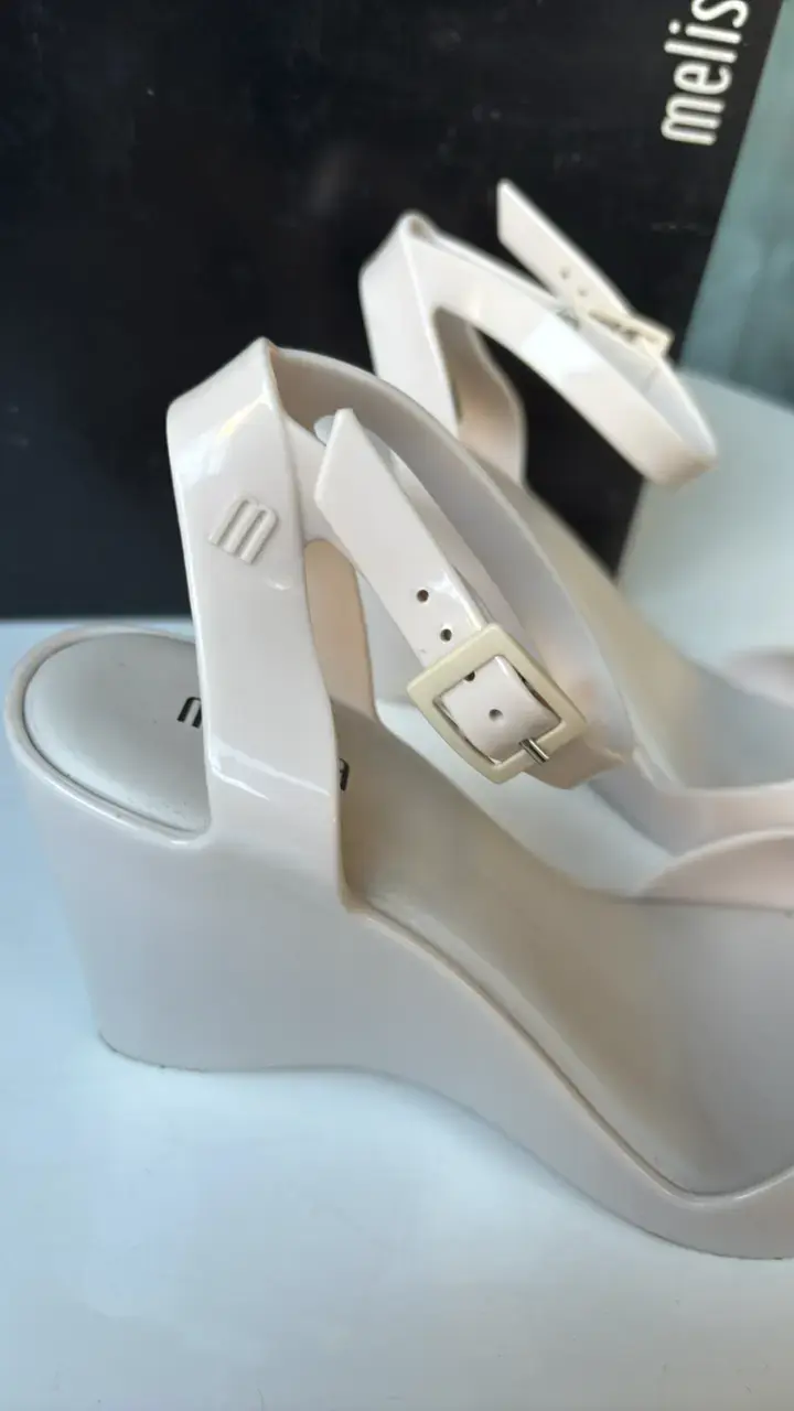 Sandalias de Plataforma Melissa Blancas - 3
