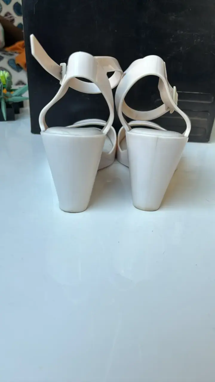 Sandalias de Plataforma Melissa Blancas - 4