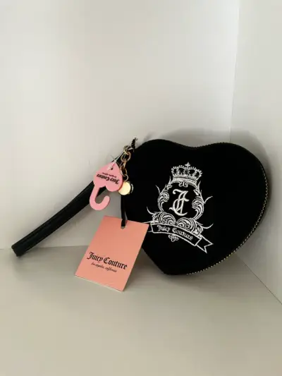 Monedero Corazón Juicy Couture Negro - miniatura 1