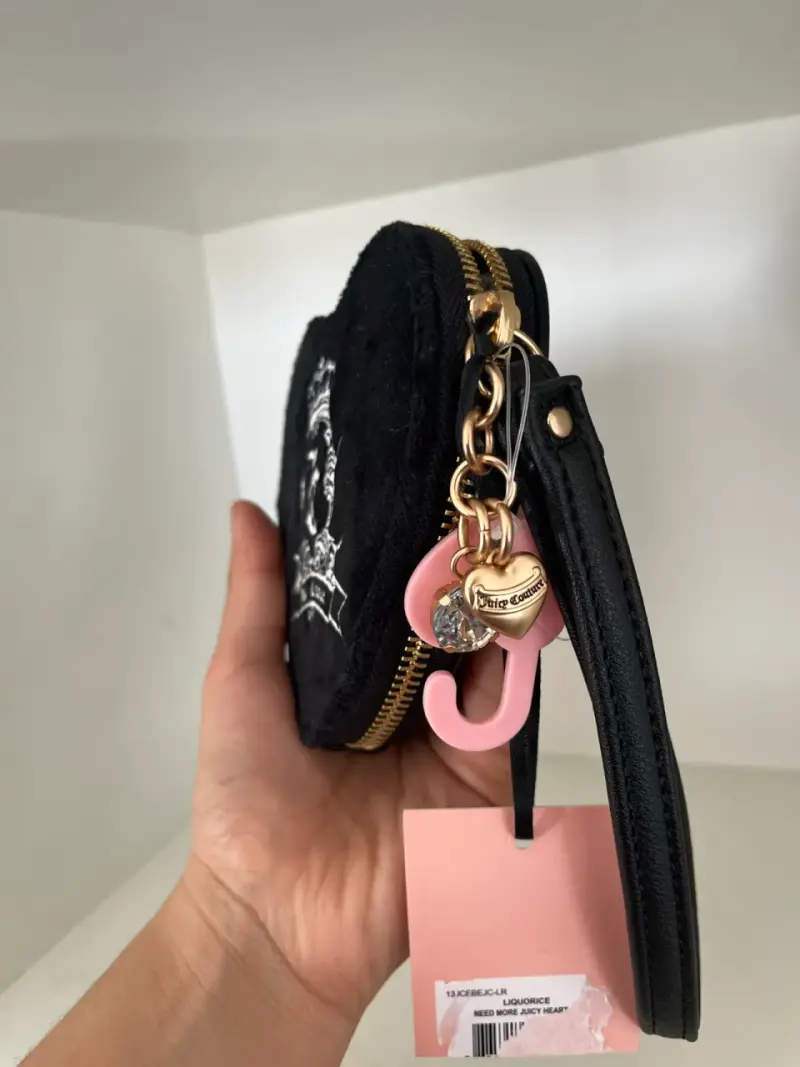 Monedero Corazón Juicy Couture Negro - 3