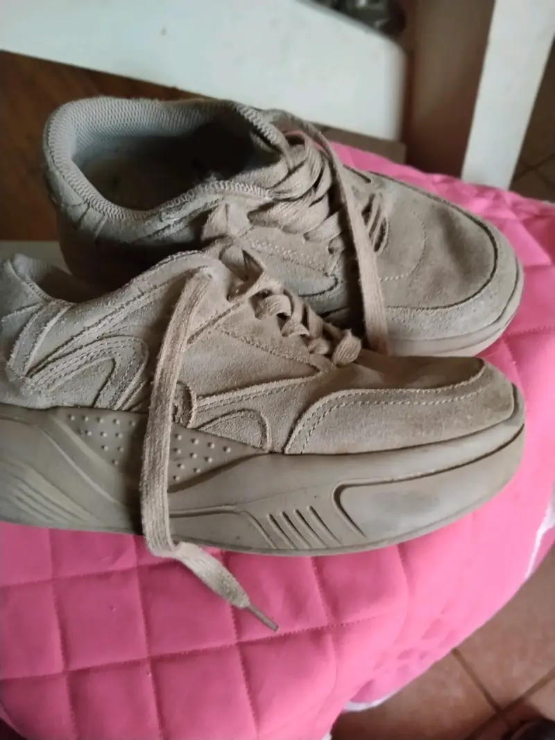 Zapatillas deportivas beige Zara Woman talla 37 - 3