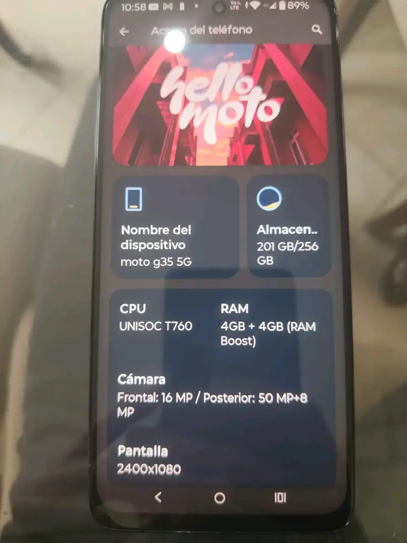 Motorola Moto G35 256GB con funda - 2