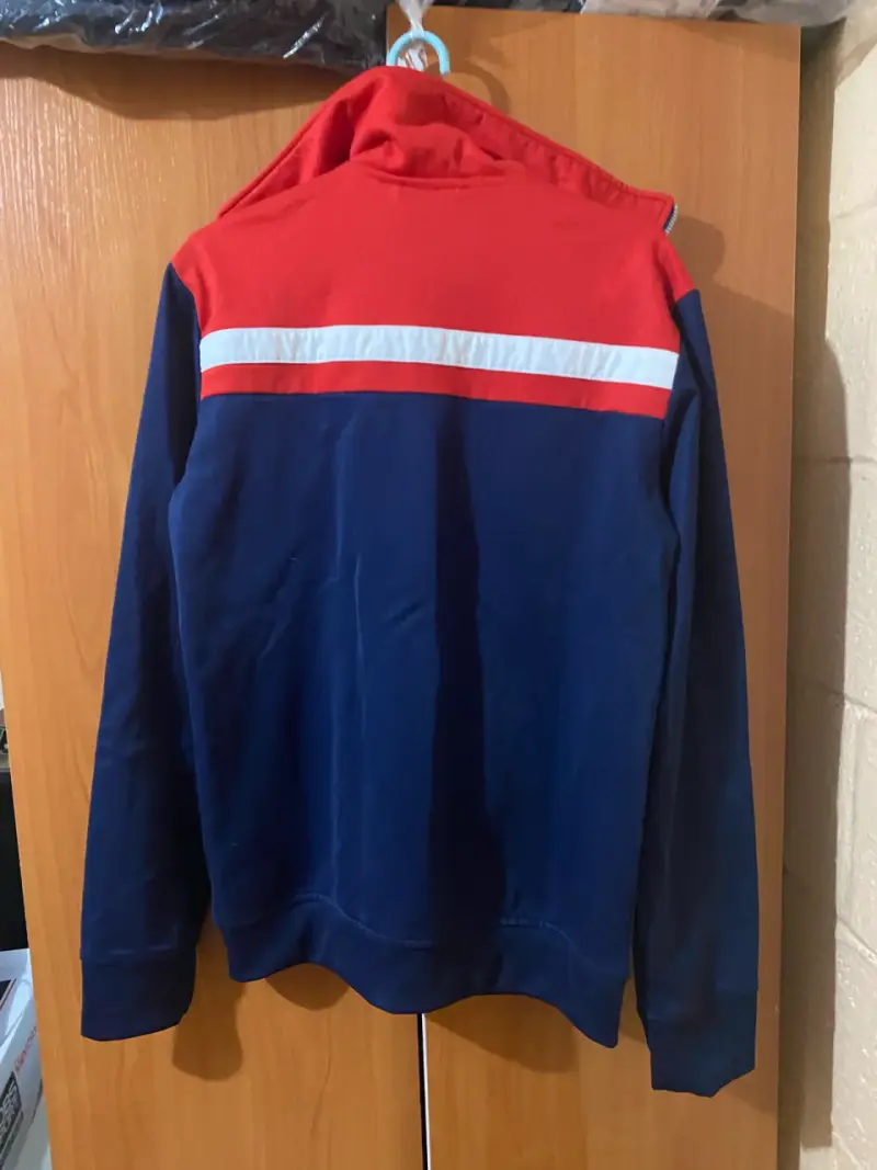 Full zip Adidas Original S roja y azul - 3
