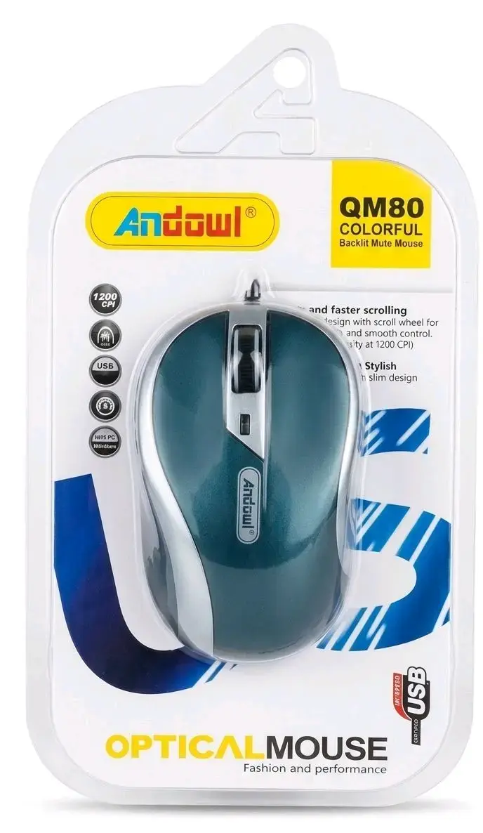 Mouse óptico USB Andowl - 2