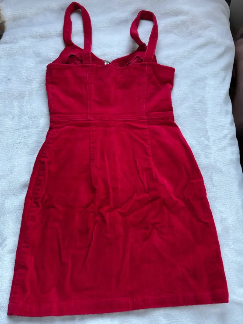 Vestido rojo HYM talla eu 32 con cierre frontal - 2