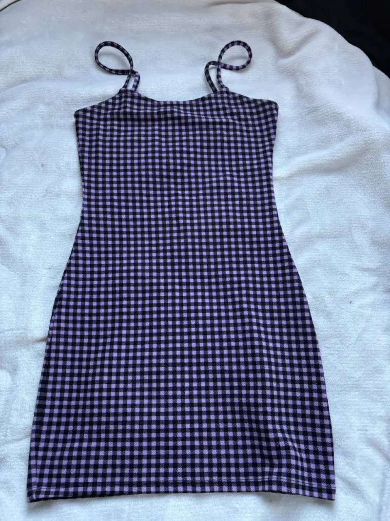 Vestido corto a cuadros H&M XS - 1