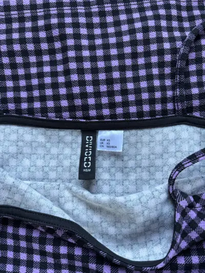 Vestido corto a cuadros H&M XS - miniatura 3
