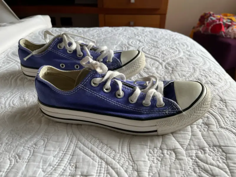 Zapatillas de lona moradas casuales unisex - 1