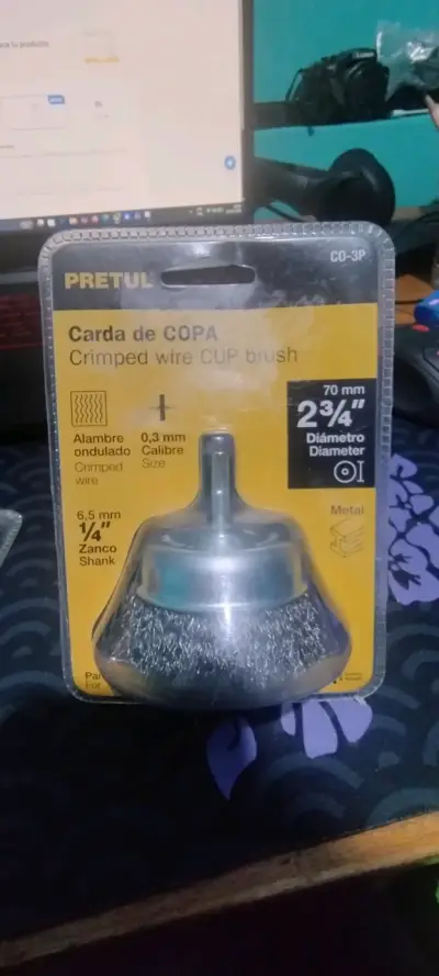 Carda de copa de alambre ondulado Pretul - miniatura 1