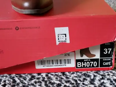 Botines de cuero café Bruno Rossi con tacón - miniatura 3