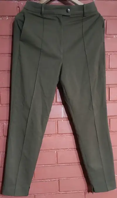 Pantalones verdes de mujer H&M talla 36 - miniatura 1