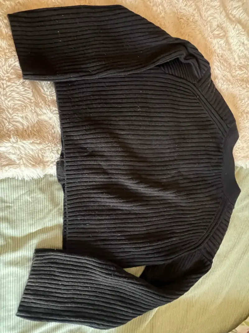 Cardigan negro de punto H&M para mujer - 2