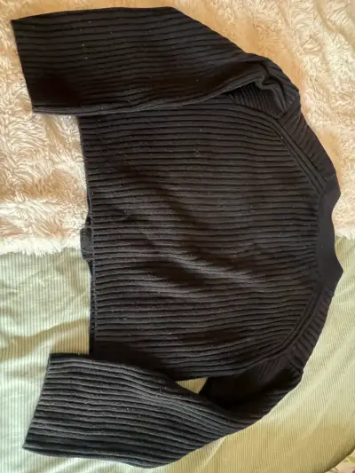 Cardigan negro de punto H&M para mujer - miniatura 2