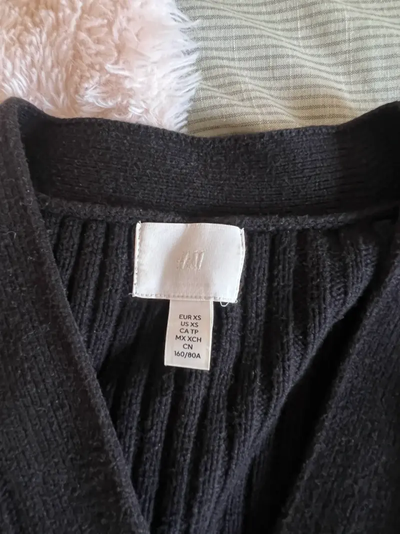 Cardigan negro de punto H&M para mujer - 3
