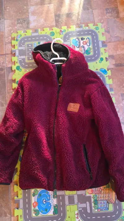 Chaqueta de lana burdeos para mujer Buffalo - miniatura 1