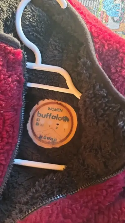 Chaqueta de lana burdeos para mujer Buffalo - miniatura 2