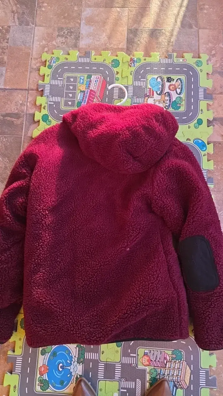 Chaqueta de lana burdeos para mujer Buffalo - 3