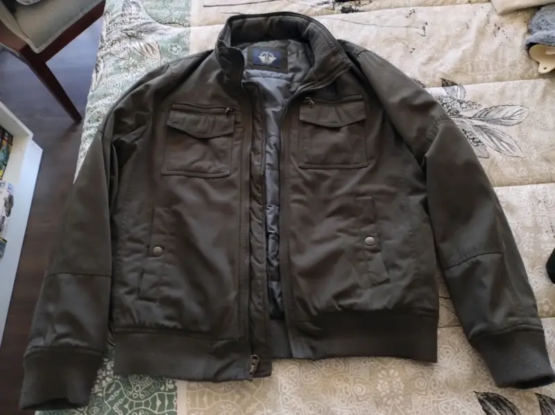Chaqueta Dockers verde militar con bolsillos - 3