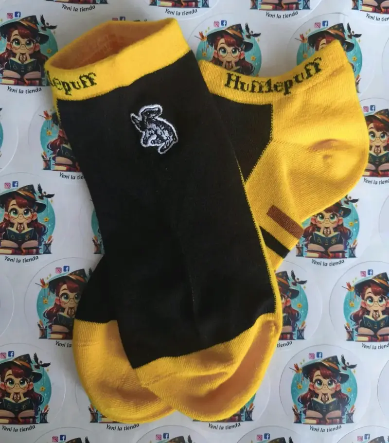 Calcetines Hufflepuff negros y amarillos