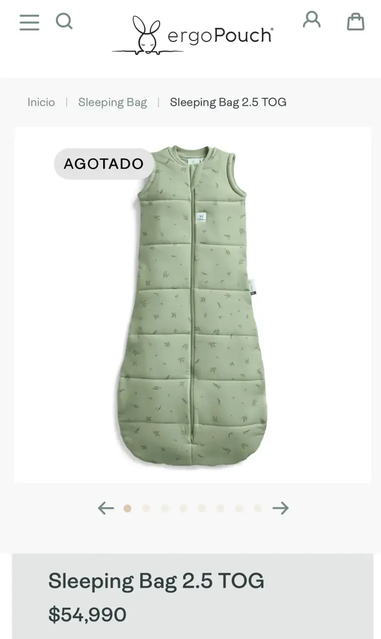 Saco de dormir para bebé ergoPouch 2.5 TOG verde - 2