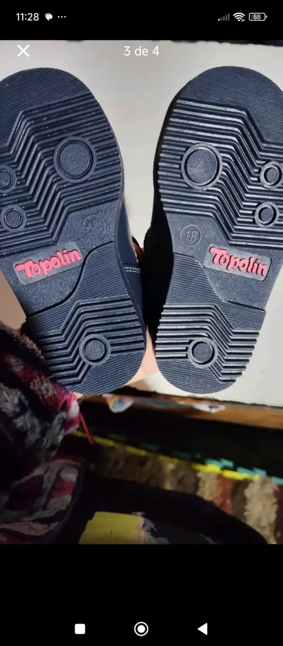 Zapatos de cuero para niños Topolin negros - 2