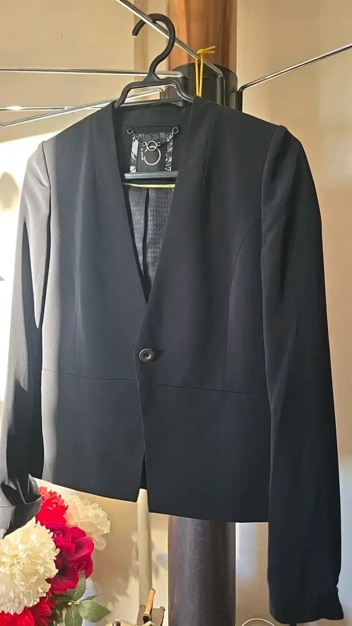 Blazer negro elegante para mujer talla 36 - 1