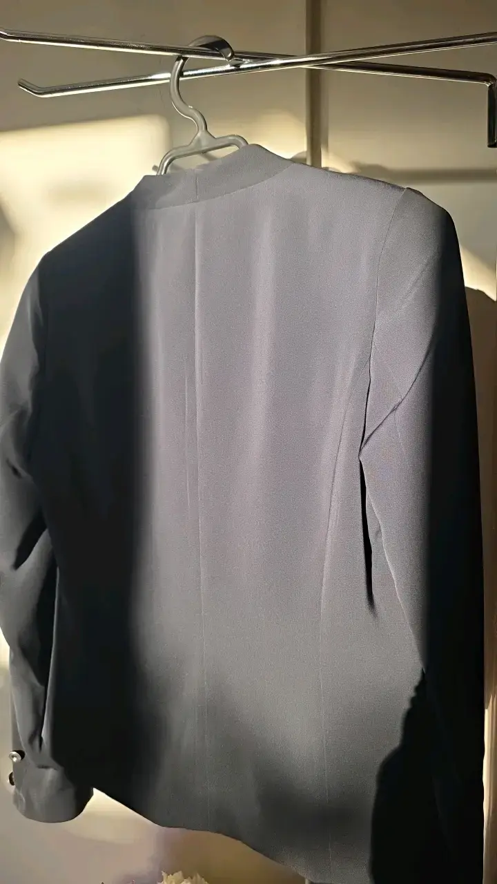 Blazer negro elegante para mujer talla 36 - 3