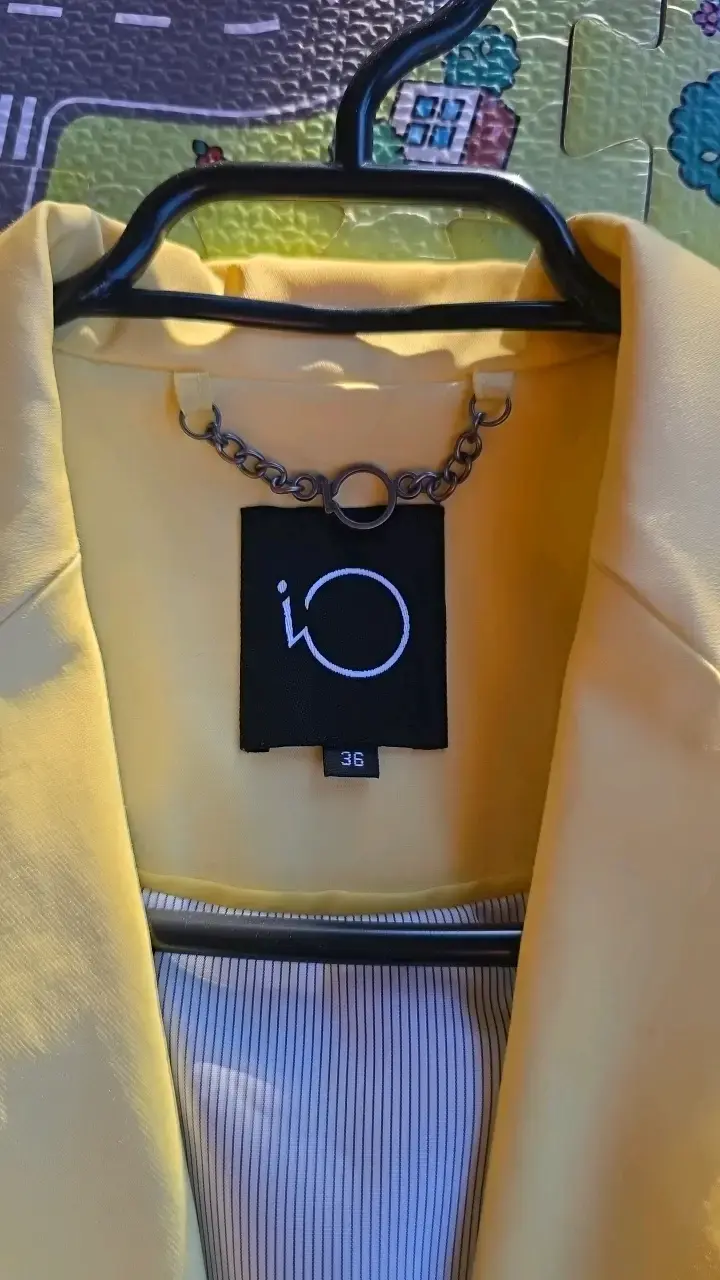 Blazer amarillo para mujer talla 36 - 2