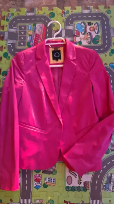 Blazer fucsia para mujer talla 36 - miniatura 1