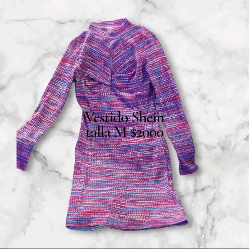 Vestido Shein multicolor talla M