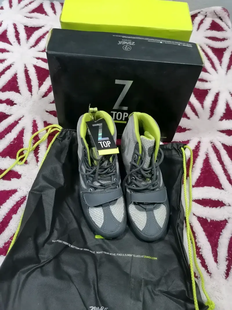 Zapatillas  Zumba Z Top 37 grises y verdes - 2