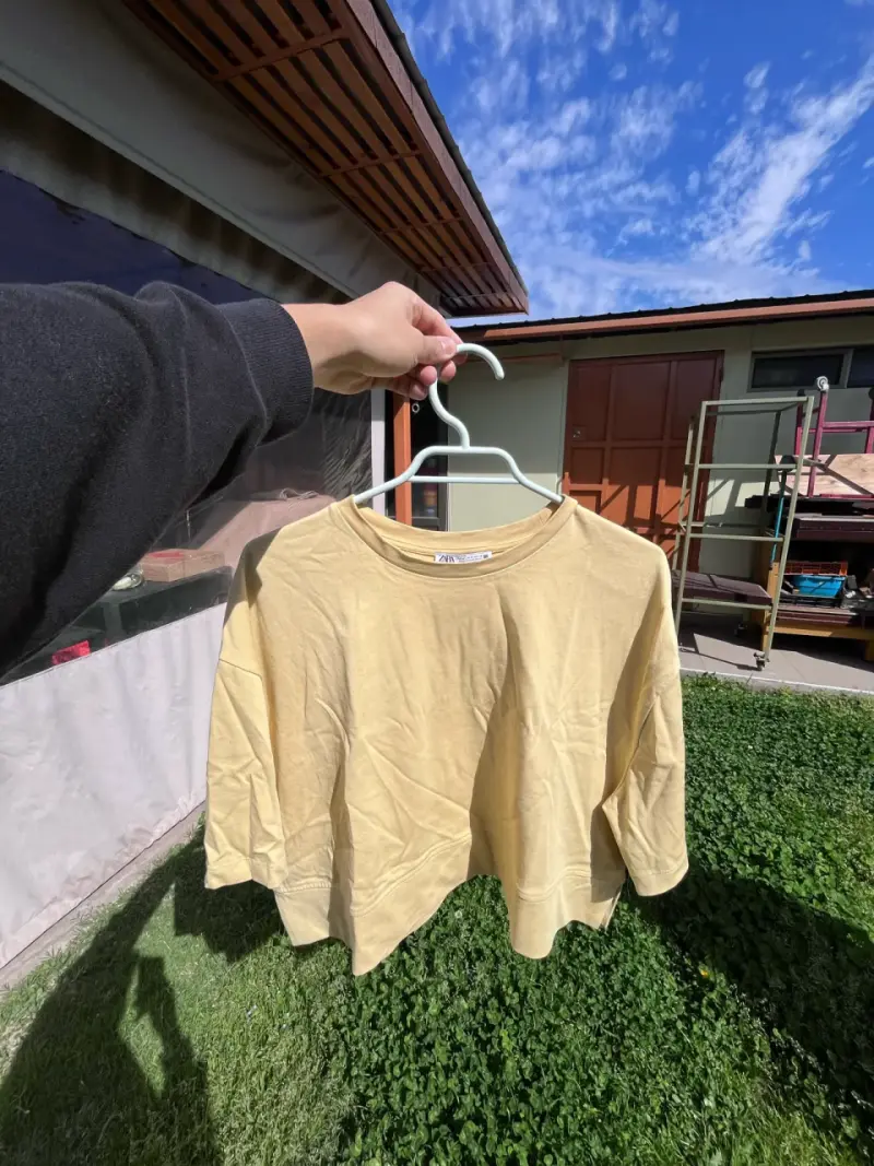 Polera amarilla Zara de mujer - 1