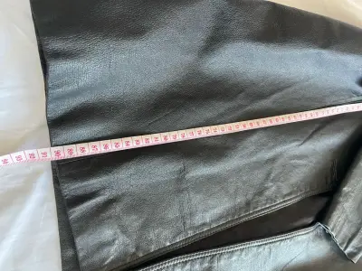 Abrigo de cuero negro Rossano talla M - miniatura 5