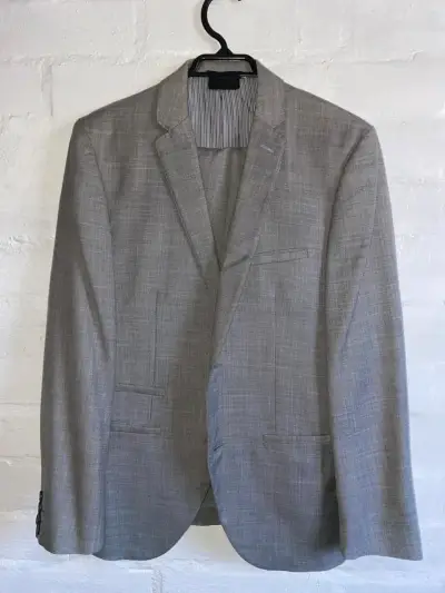 Traje de 2pzas gris para hombre Marquis Slim Fit - miniatura 1