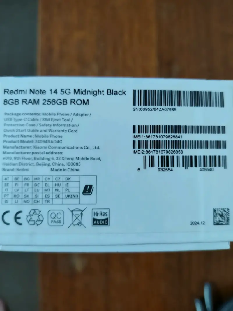 Smartphone Xiaomi Redmi Note 14 5G 256GB Negro - 2