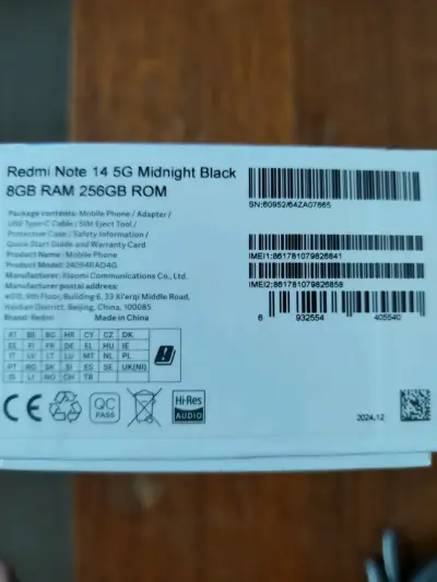 Smartphone Xiaomi Redmi Note 14 5G 256GB Negro - miniatura 2