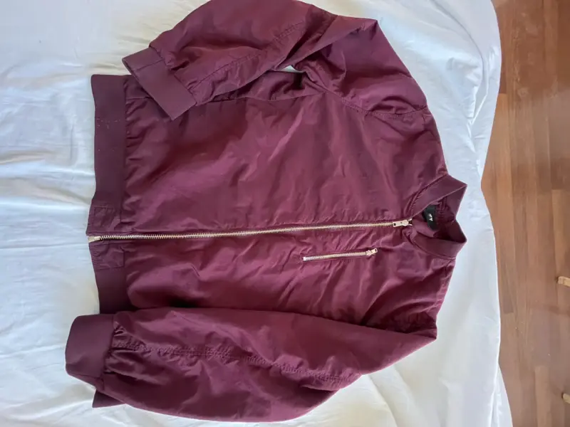 Chaqueta bomber burdeos H&M para hombre - 1