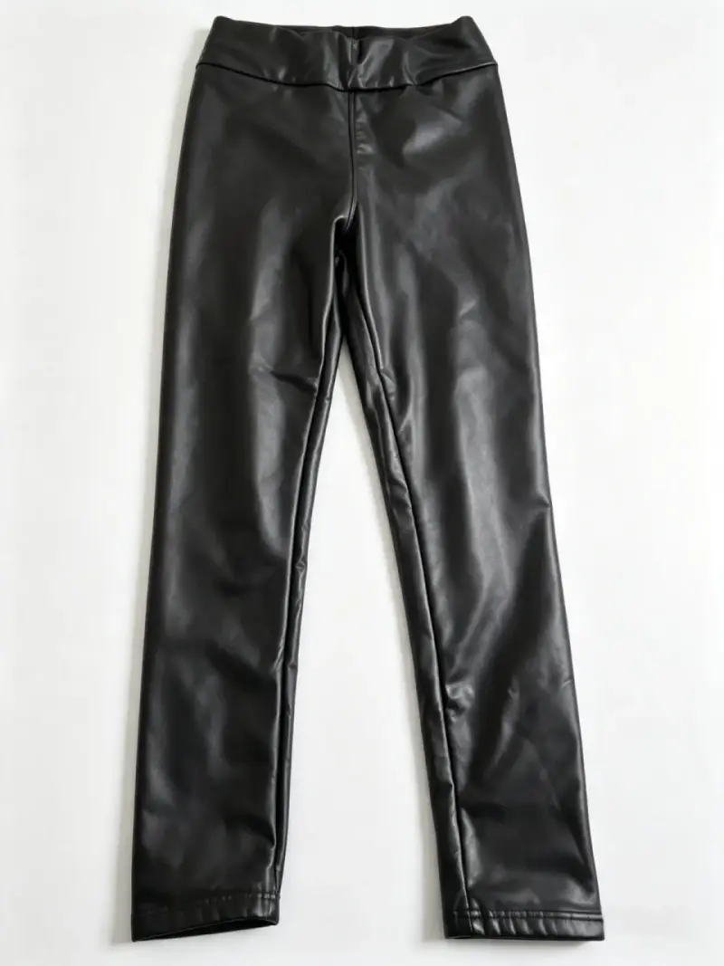 Pantalón de cuero sintético ajustado talla XXL - 2