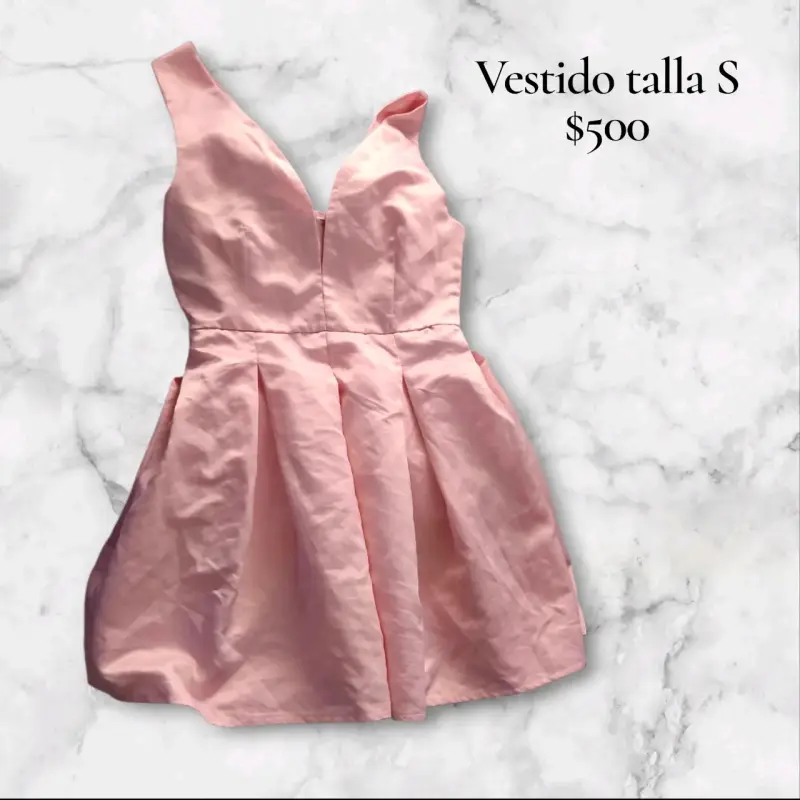 Vestido rosa talla S elegante