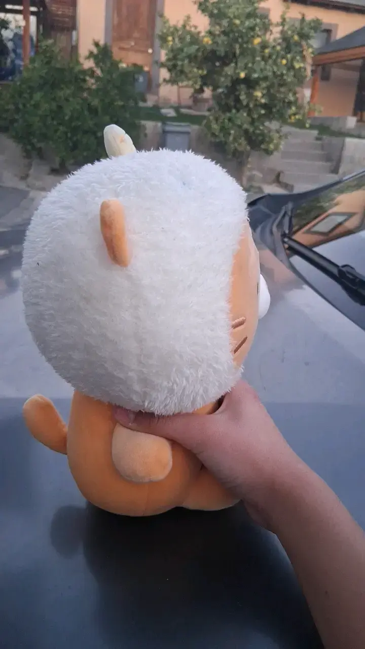 Peluche de león con disfraz de helado - 3