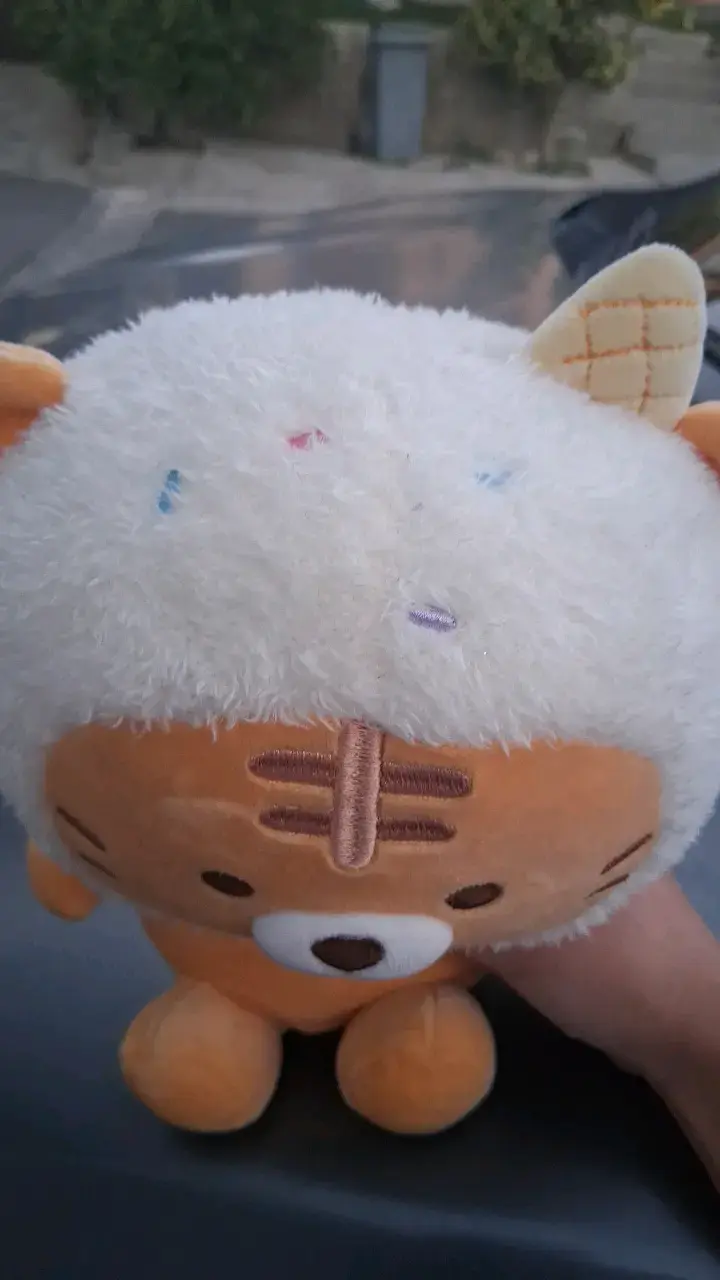 Peluche de león con disfraz de helado - 5