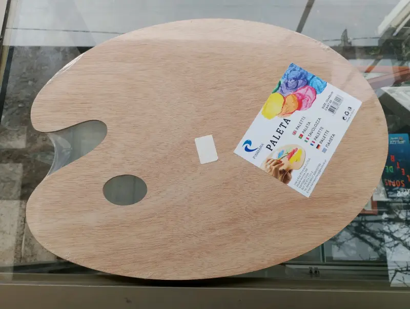 Paleta de Madera para Pintar